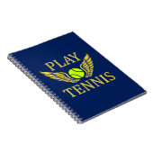 Tennis spielen notizblock (Rechte Seite)