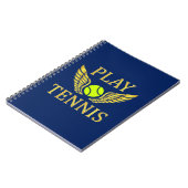 Tennis spielen notizblock (Linke Seite)