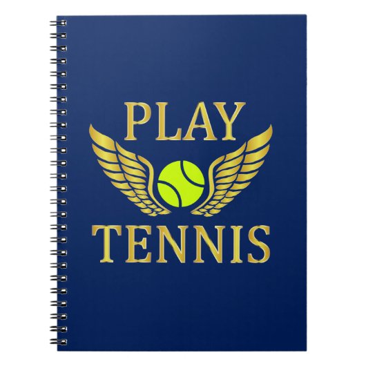 Tennis spielen notizblock (Vorderseite)