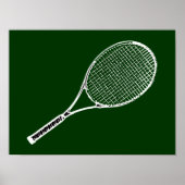 Tennis spielen poster (Vorne)