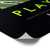 Tennis spielen poster (Ecke)