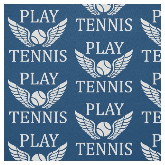 Tennis spielen stoff (Muster)