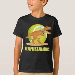Tennis spielen Trex Funny Dino Sport T-Shirt