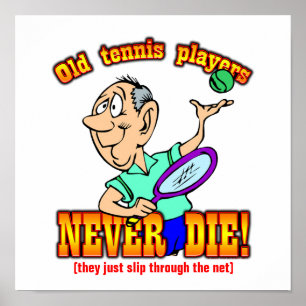Tennis-Spieler Poster