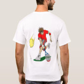 Tennis-Spieler-T - Shirt (Rückseite)