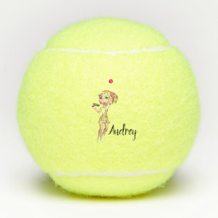 Tennis-Spieler Tennisbälle