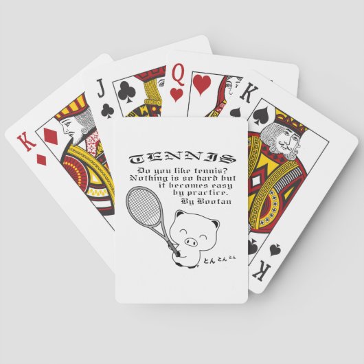 Tennis Spielkarten (Rückseite)