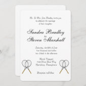 Tennis Sport Einladungen (Vorne/Hinten)