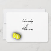 Tennis Sport Einladungen (Rückseite)