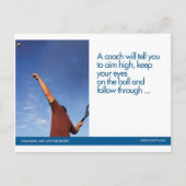 Tennis Sport Postkarte (Vorderseite)