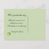 Tennis Sport Save the Date Postkarte (Rückseite)