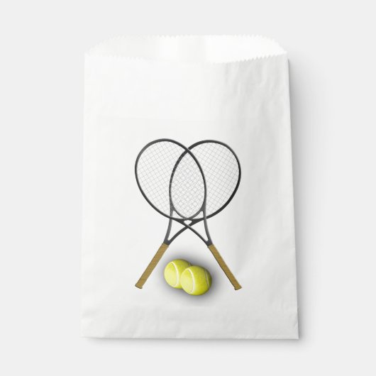 Tennis Sport Thema Geschenktütchen (Vorderseite)
