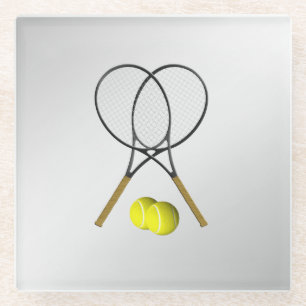 Tennis Sport Thema Glasuntersetzer