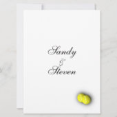 Tennis Sport Thema Hochzeit Einladungen (Rückseite)