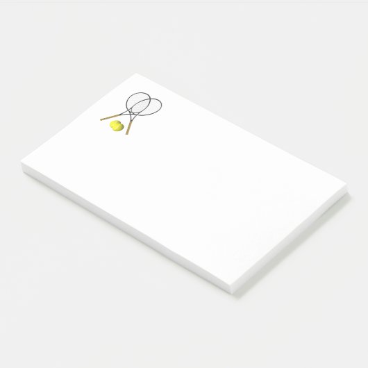 Tennis Sport Thema Post-it Klebezettel (angewinkelt)