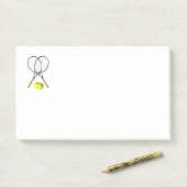 Tennis Sport Thema Post-it Klebezettel (Auf Schreibtisch)
