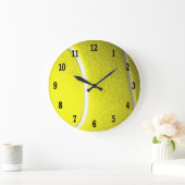 Tennis Sport Wall Clock mit schwarzen Zahlen Große Wanduhr (Zuhause)