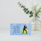 Tennis Sportbetonball Persönlich gestalten Visitenkarte (Stehend Vorderseite)