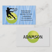 Tennis Sportbetont Spieler2 Ball Persönlich Visitenkarte (Vorne/Hinten)