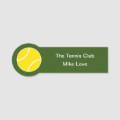 Tennis-Sportclub-Thema Namensschild (Vorderseite)