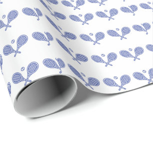 Tennis Sports Ball Racket Tennis Geschenkpapier