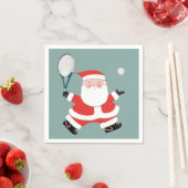 Tennis Sports Christmas Holiday Party Serviette (Beispiel)