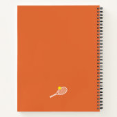 Tennis Sports Clay Court Personalisiert Notizblock (Rückseite)