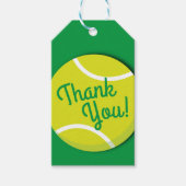 Tennis Sports Geburtstagsparty Danke Geschenkanhänger (Vorderseite)