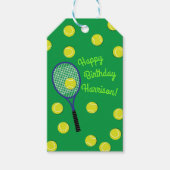 Tennis Sports Geburtstagsparty Geschenkanhänger (Vorderseite)