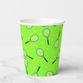 Tennis Sports Geburtstagsparty Pappbecher (Rückseite)