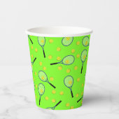 Tennis Sports Geburtstagsparty Pappbecher (Vorderseite)