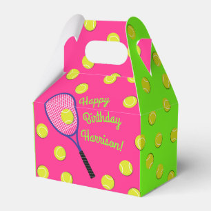 Tennis Sports Geburtstagsparty Pink Geschenkschachtel