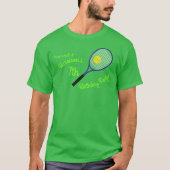 Tennis Sports Geburtstagsparty T-Shirt (Vorderseite)