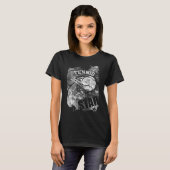 Tennis Star, Black Grunge Tennis T-Shirt (Vorne ganz)