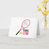 Tennis Star Karte (Gelbe Blume)