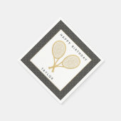 Tennis Star Serviette (Ecke)