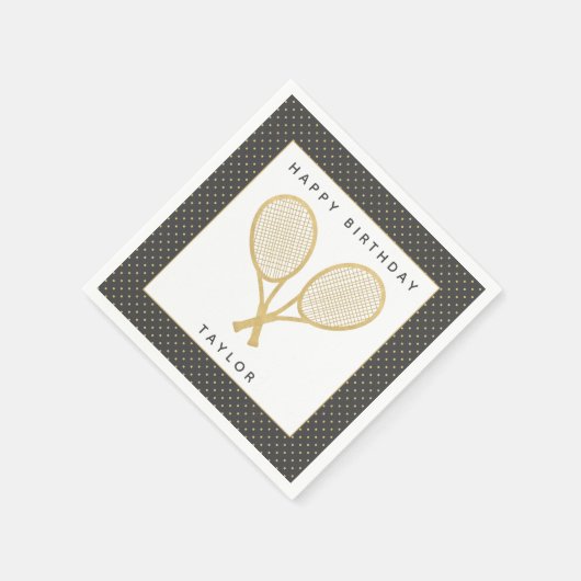 Tennis Star Serviette (Ecke)