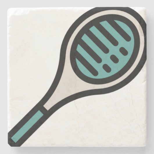 Tennis Steinuntersetzer (Vorderseite)