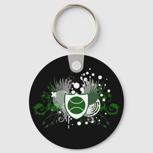 Tennis. Stereoanlage. Schlüsselanhänger (Vorderseite)