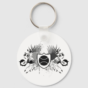 Tennis. Stereoanlage. Schlüsselanhänger