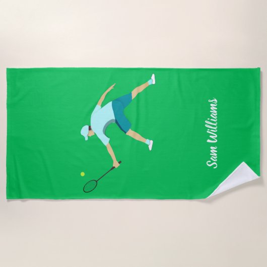 Tennis Strandtuch (Vorderseite)