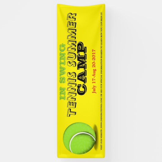 Tennis Summer Camp Banner (Vertikal)