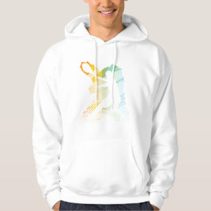 Tennis-Sweatshirt für Männer mit coolem Entwurf Hoodie