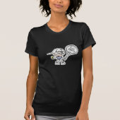 Tennis T Shirt mit personalisierbarem Cartoon (Vorderseite)
