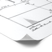 Tennis Table 1935 Weißbuch über Patentkunst Poster (Ecke)