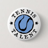 Tennis Talent Blues Button (Vorderseite)