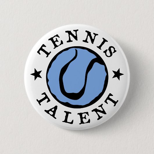Tennis Talent Blues Button (Vorderseite)
