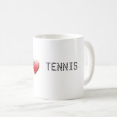 Tennis-Tasse der Liebe I Kaffeetasse (VorderseiteRechts)