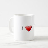 Tennis-Tasse der Liebe I Kaffeetasse (Vorderseite Links)