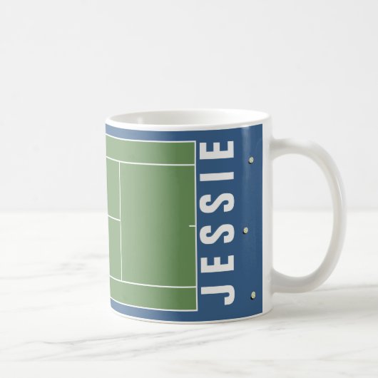 Tennis-Tasse Kaffeetasse (Rechts)